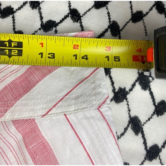 Banana Republic Women's Skirt White Strawbery Flared Bottom Eyelet Trim Size 4 - Picture 4 of 8